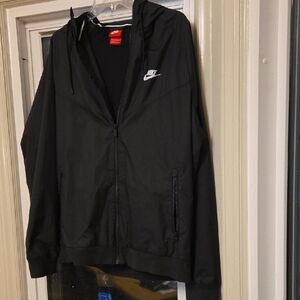 Mens Hooded Nike Light Weight Jacket With Hood L